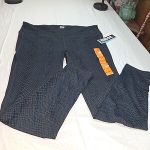 NWT 32° Cool Weatherproof Black Patterned Leggings. Size XXL. PPCP